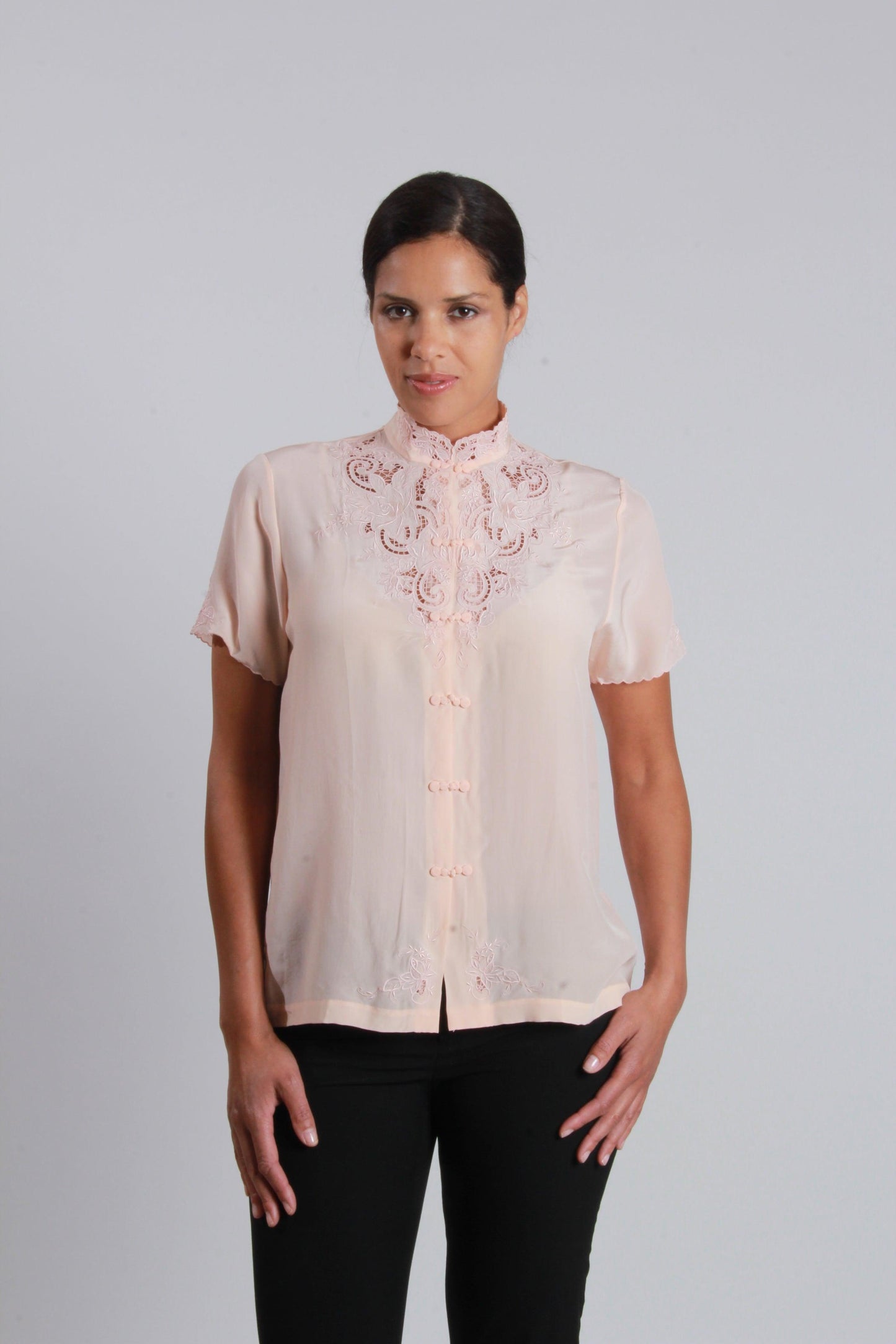 Silk Embroidery Blouse - NineSilk