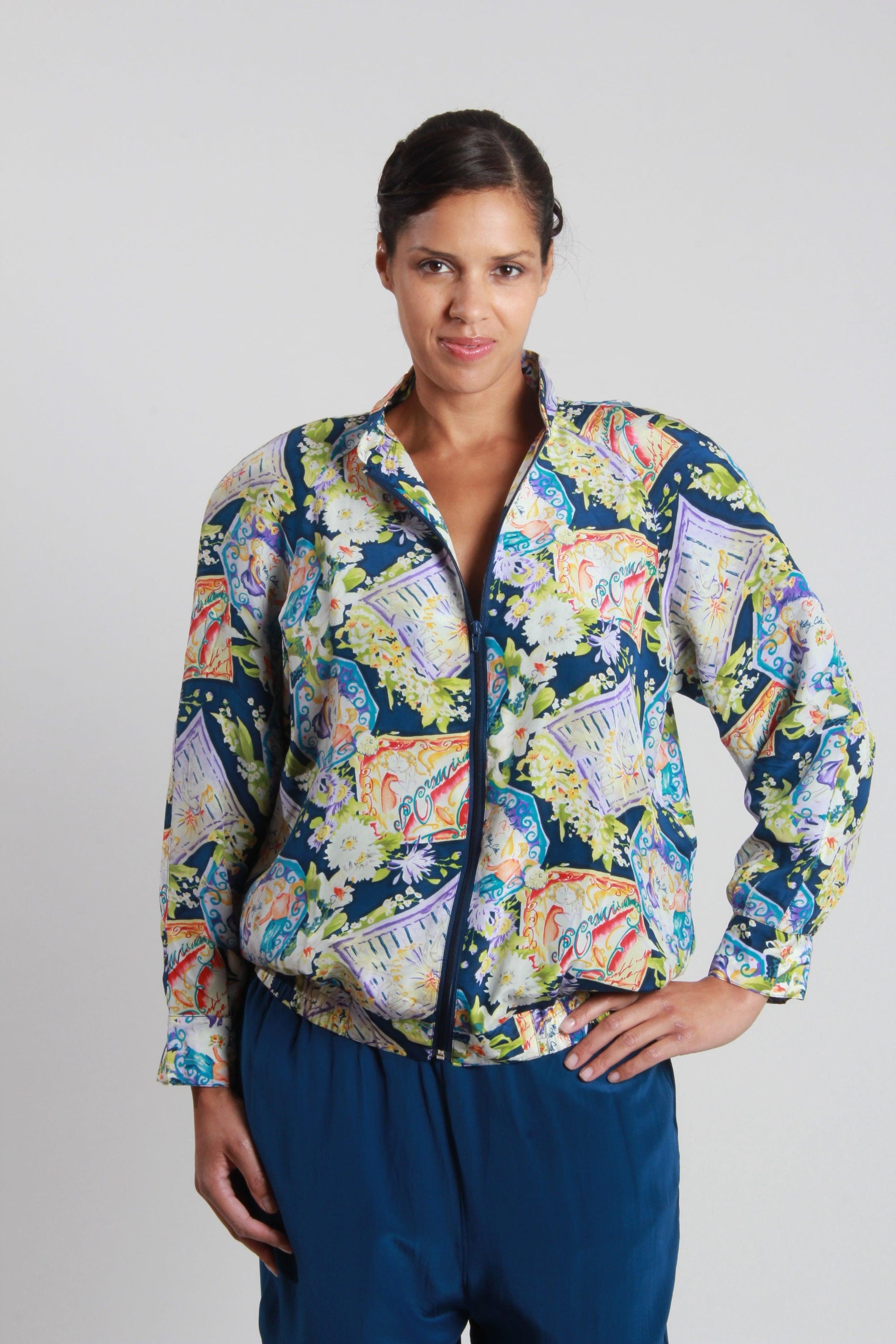 Blue Prints Jacket - NineSilk