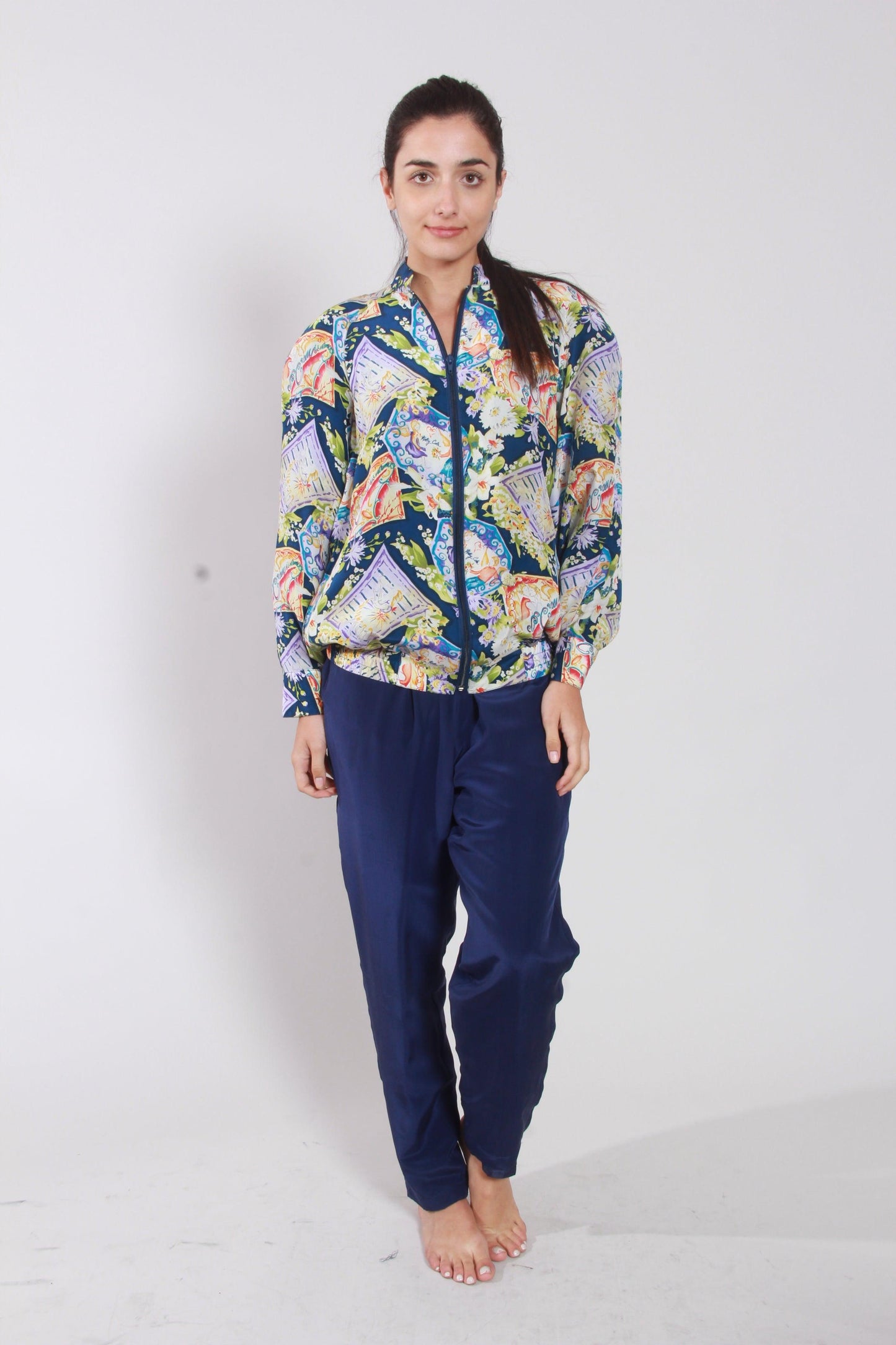 Blue Prints Jacket - NineSilk