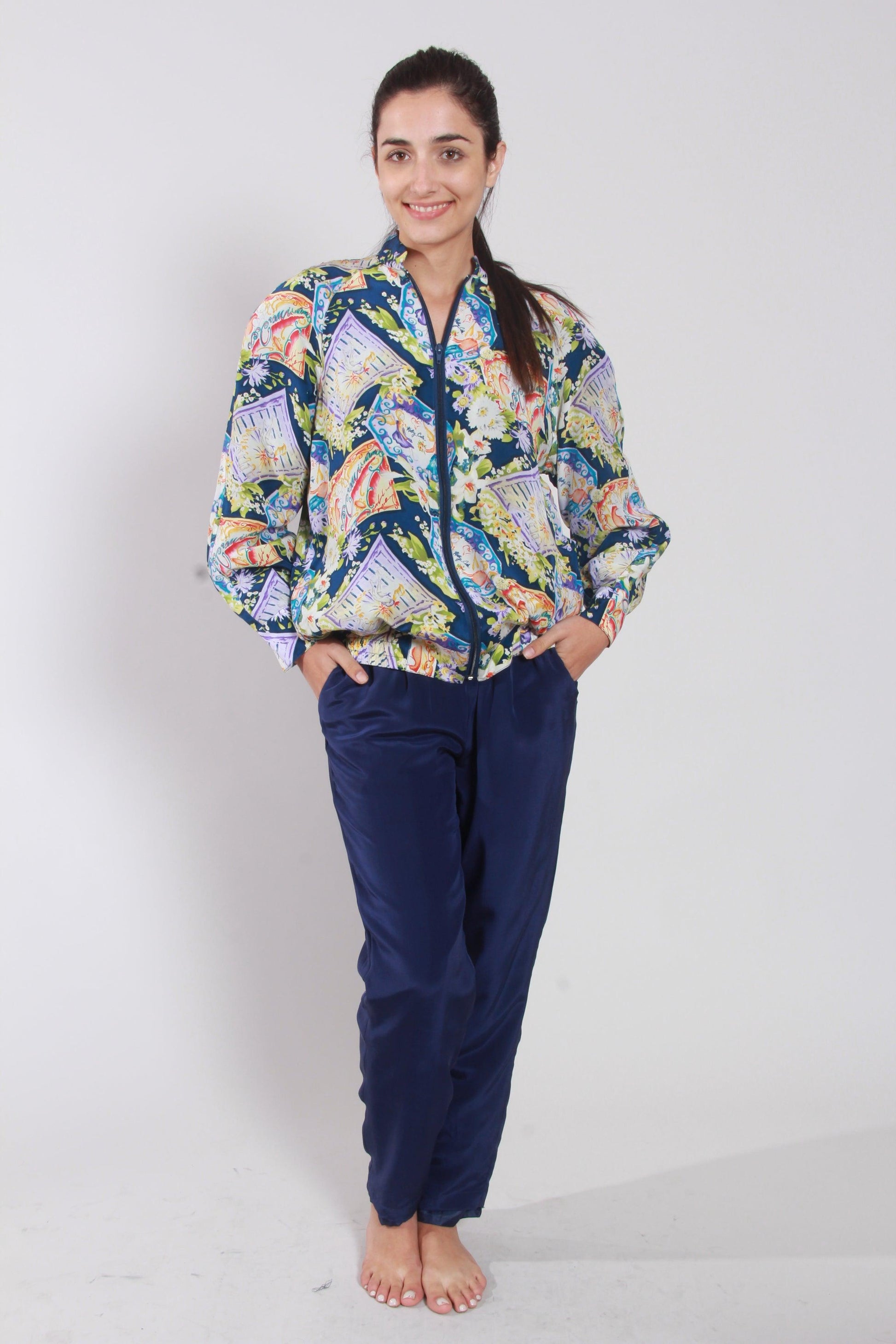 Blue Prints Jacket - NineSilk