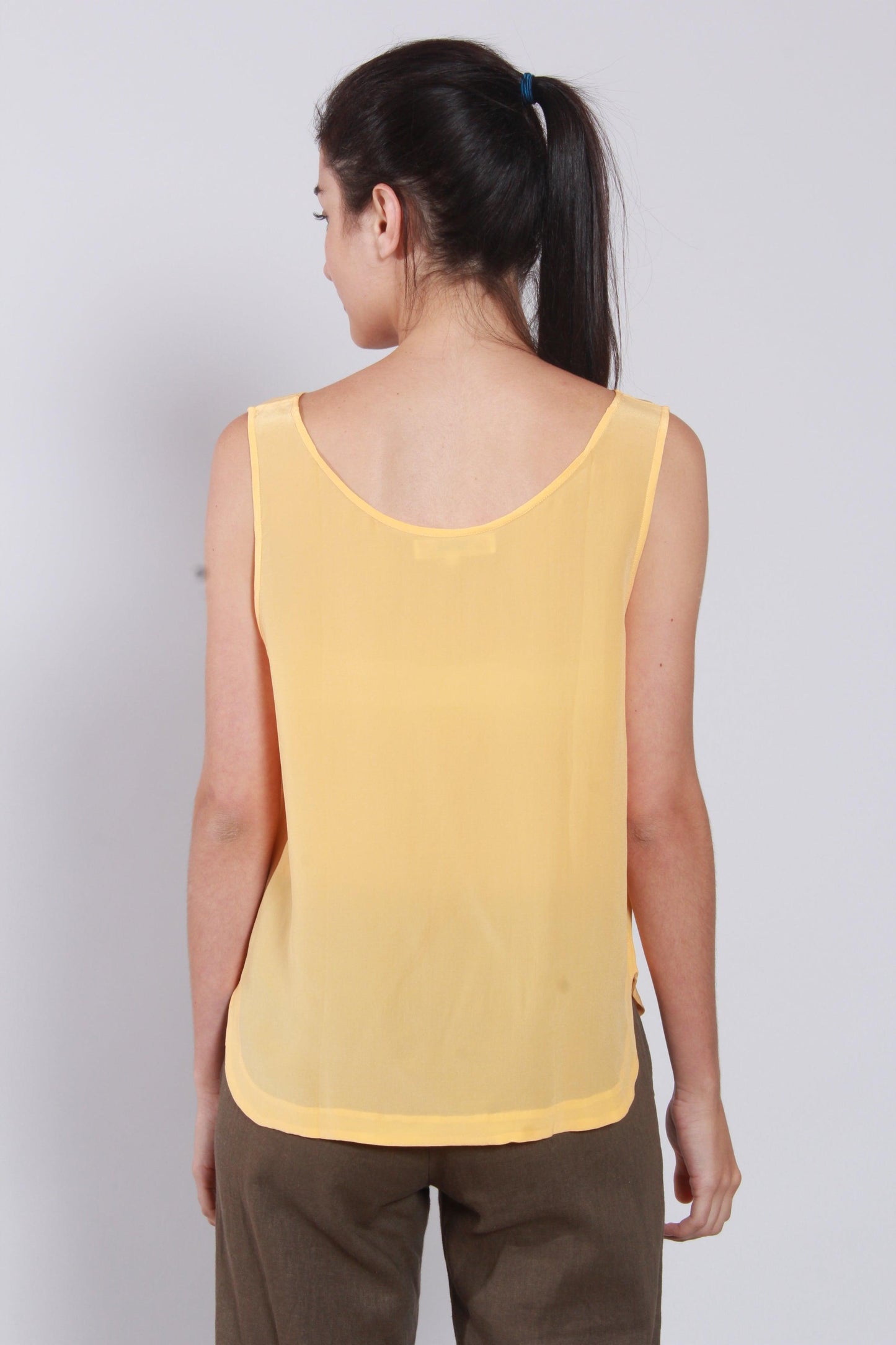 This tank top features 100% high quality silk fabric and super comfort, the concise and graceful style combined with breezy and fantastic skin feeling make it must-have for summer